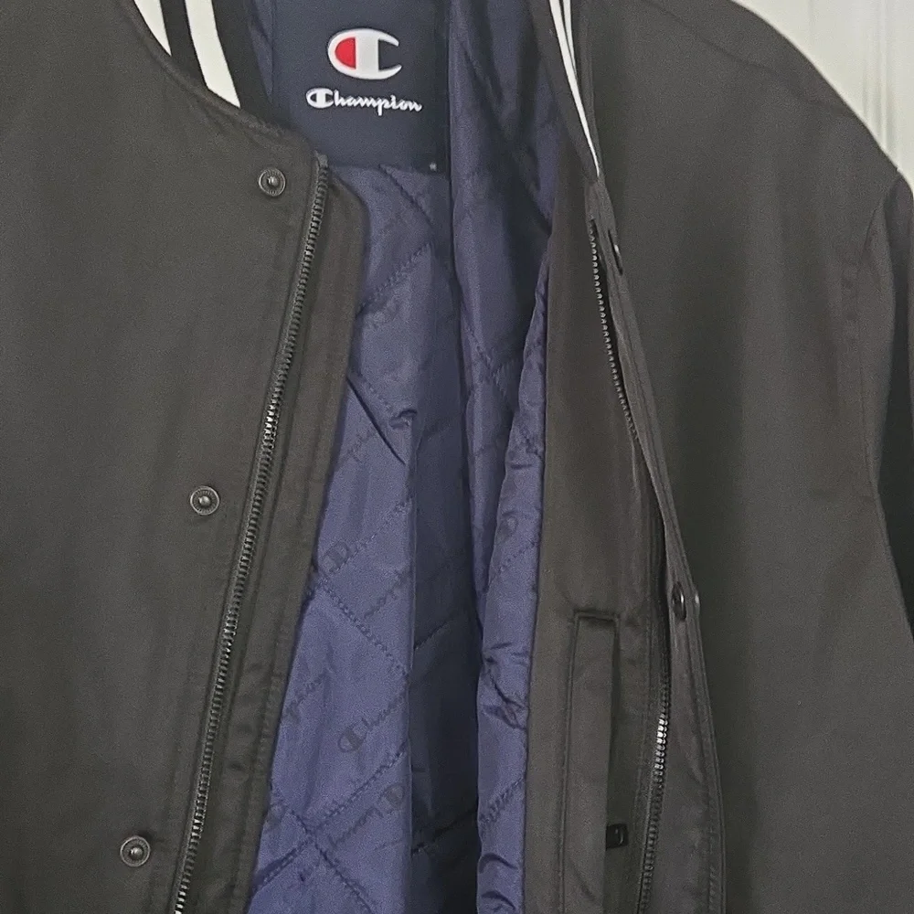Champion Black and White Bomber Jacket - Picture 3 of 6